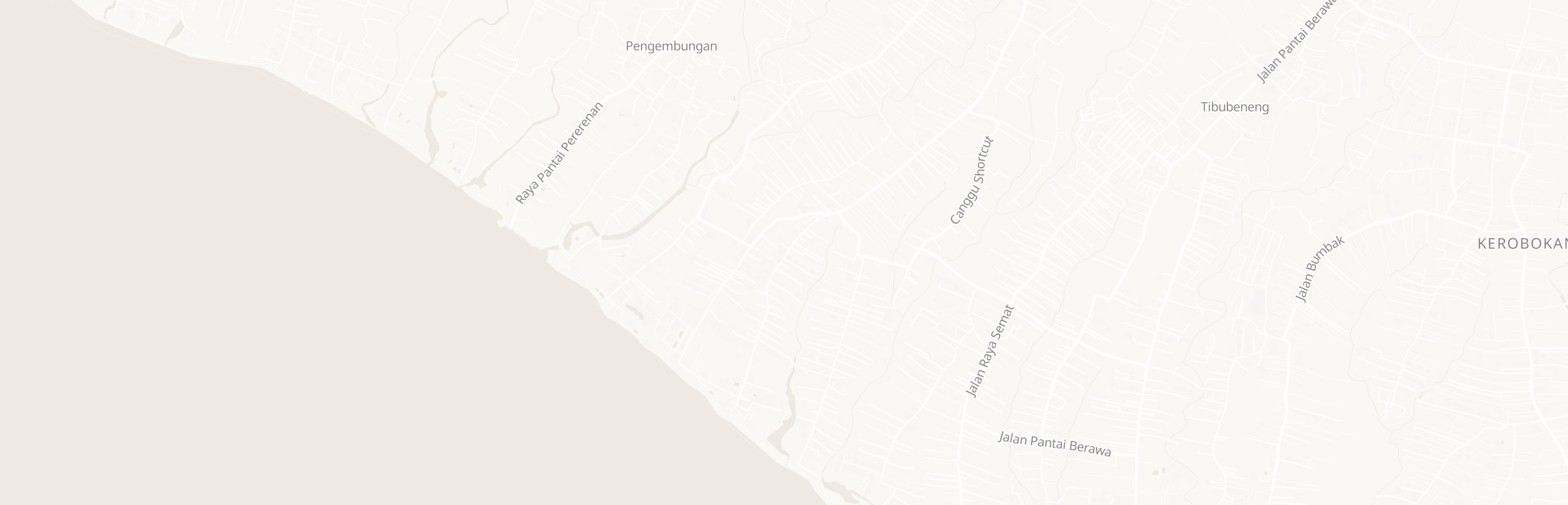 Mapa okolí Ananta Villas Canggu